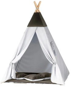 Detský stan Tipi čierny / sivý