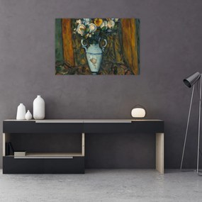 Obraz - Paul Cézanne, Vase of Flowers, reprodukcia (90x60 cm)