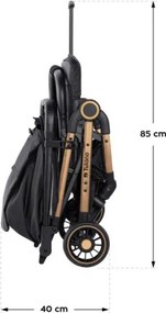 Športový kočík Milan 35 čierny / zlatý