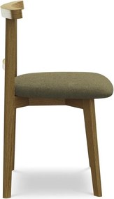 Zelená jedálenská stolička z masívneho dreva Ohelo – Makamii