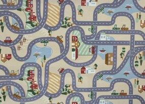 Koberce Breno Metrážny koberec SCANROAD 39, šíře role 400 cm, viacfarebná