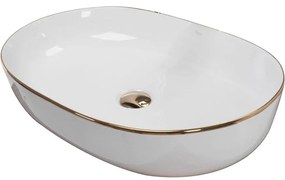 Umývadlo na dosku Cleo 61 Gold Edge