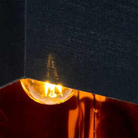 Moderné stropné svietidlo čierne so zlatom - VT