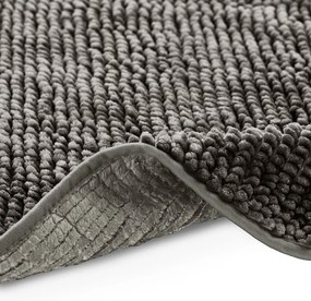 Tmavosivé WC kúpeľňové predložky v súprave 2 ks 80x50 cm Bati – Restilo
