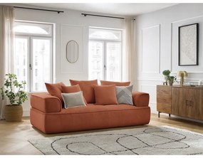 Terakotová ženilková pohovka 237 cm Whesley – Bobochic Paris