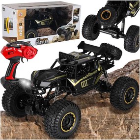 KIK RC Rock Crawler auto na diaľkové ovládanie 1:8, 4x4, čierne