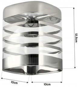 BERGE Závesné stropné svietidlo LED drevený trámový 3xE27 loft sklenené pásy