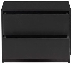 Čierny modulárny TV stolík z borovicového dreva 50x40 cm Finca – WOOOD