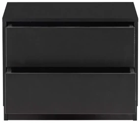 Čierny modulárny TV stolík z borovicového dreva 50x40 cm Finca – WOOOD