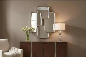Zrkadlo Quadra 48191 90x70cm Strieborné - Komfort-nábytok