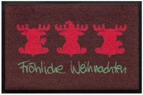 Sviatočná premium rohožka - Fröhliche Weihnachten (Vyberte veľkosť: 75*50 cm)