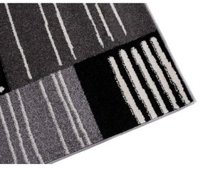 Kusový koberec Elien sivočierny 200x290cm