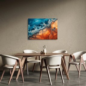 Sklenený obraz - Voda a oheň (70x50 cm)