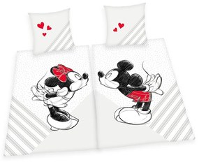Herding partnerské obliečky Mickey&Minne - 2 sety 140x200/70x90cm
