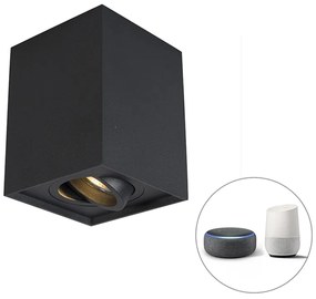 Inteligentné bodové svetlo čierne nastaviteľné vrátane WiFi GU10 - Quadro Up