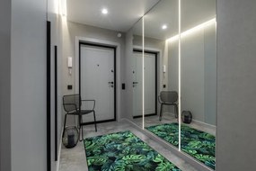 Protišmykový behúň MONSTERA Listy zelený