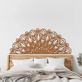 drevo zivota Drevená mandala KVÄŤ k posteli Farebný vzor: Dub Sonoma, Rozmery (cm): 90x38