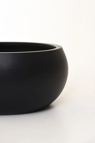Miska na rastliny MORINO, sklolaminát, výška 21 cm, antracit