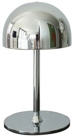 LED stolová lampa na diaľkové ovládanie v striebornej farbe s kovovým tienidlom (výška 22 cm) Tim – Sirius