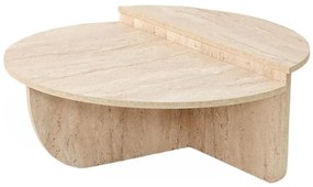 Konferenčný stolík REST, mramorový dekor, béžový