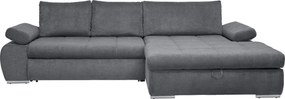 XXXLutz ROHOVÁ SEDAČKA, textil, sivá Carryhome - Sedačky - 002300011401