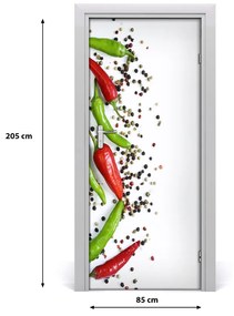 Fototapeta na dvere samolepiace chilli 85x205 cm