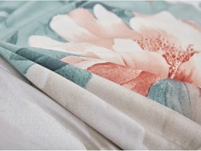 Tyrkysové 3-dielne obliečky na jednolôžko z mikrosaténu 140x200 cm Selma – My House