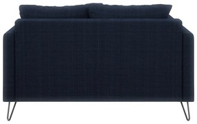Tmavomodrá ženilková pohovka 140 cm Freya – Ropez
