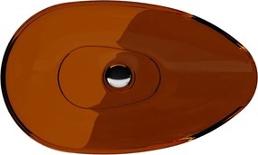 Besco Doskové umývadlo zo syntetickej živice Neya 60x35 cm Earth Rust s výpustom Click-Clack BESCO-Typ výpuste: Click-Clack bez prepadu, chróm