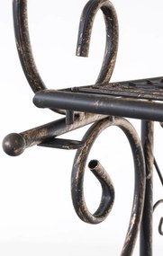 Kovová polica regál Anja - Bronzová