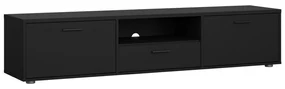 Čierny TV stolík 177x38 cm Media – Tvilum