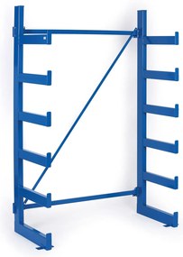 Konzolový regál, jednostranný, 2000 x 1380 x 624 mm, 6 poschodí