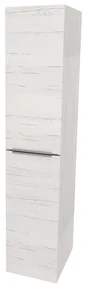 Mereo, Mereo Mailo, kúpeľňová skrinka vysoká 170 cm, chróm madlo, Multidecor, Pino Aurélio, MER-CN594LPPINO