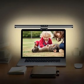 LED Stmievateľné dotykové osvetlenie monitora LED/5W/5V 3000-6000K 42 cm čierna