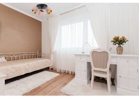 Stropné svietidlo Gama, 3x lososové textilné tienidlo, (možnosť polohovania), o