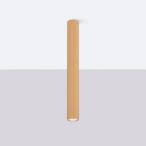 Stropné svietidlo Karbon, 1x zlaté kovové tienidlo, (60 cm)