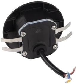 Kanlux 39136 - LED schodové svietidlo EXIN so senzorom, 2,5 W/230 V, 4000 K, IP65, čierne, guľaté