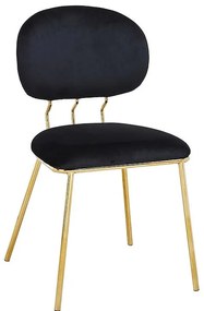 Stolička Glow 80362 čierna/zlatá