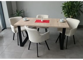 Rozkladací jedálenský stôl COLIN dub sonoma