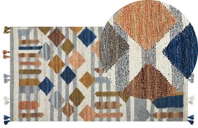 Vlnený kelímový koberec 80 x 150 cm viacfarebný KASAKH Beliani