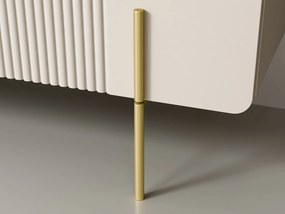 Konferenčný stolík Malmi 100 cm - kašmírová / zlatá