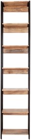 furniture-nabytek.cz - Regál knižnica 45x213x35 kov a drevo mango