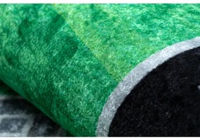 JUNIOR 52052.802 umývací koberec Mesto, ulice pre deti protišmykový - zelená / čierna Veľkosť: 120x170 cm