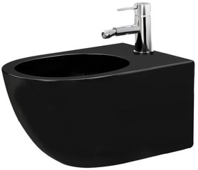 Rea CARLO mini - závesný bidet 49x37, čierna matná,  REA-C9901