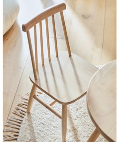 Detský stôl z kaučukového dreva Kave Home Dilcia, ø 55 cm