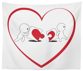 Sablio Deka Puzzle love: 150x120 cm