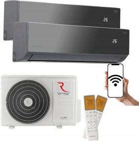 Nástenný klimatizátor Rotenso Elis Čierny Multisplit Wifi 2,6kW 3,4kW