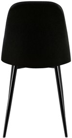 Stolička Giverny látka - čierna
