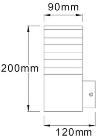 LED RGBW stmievateľné vonkajšie nástenné svietidlo TEKSAS 1xE27/12W/230V IP44 antracit