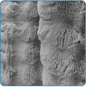 TZ Strieborný obdĺžnikový koberec Rabbit Bubble Rozmer: 80x150 cm